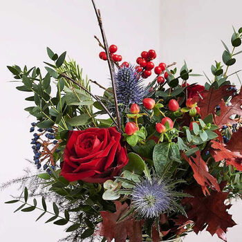 Winter Leaves And Berries Fresh Flower Gift, 3 of 3