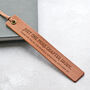 Personalised Leather Bookmark Father's Day Present, thumbnail 1 of 6