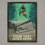 Personalised Mountain Biking Poster, thumbnail 1 of 7