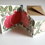 Festive Folded Pomegranate Greeting Card, thumbnail 6 of 10