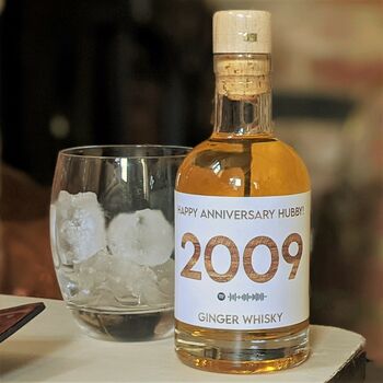 Personalised Special Year Ginger Whisky With Music, 2 of 6