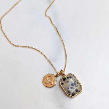 The Duo Dalmatian Jasper Necklace, 2 of 12