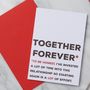 Funny Together Forever Card, thumbnail 1 of 4