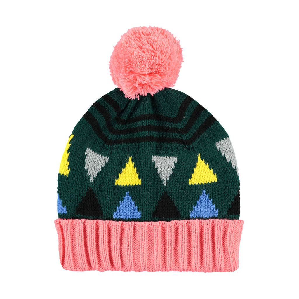 New Triangle Beanie Forest By Lowie | notonthehighstreet.com