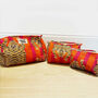 Quilted Cotton Tiger Print Cosmetics Three Set, thumbnail 2 of 3