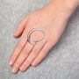 Loop Statement Sterling Silver Ring, thumbnail 2 of 4