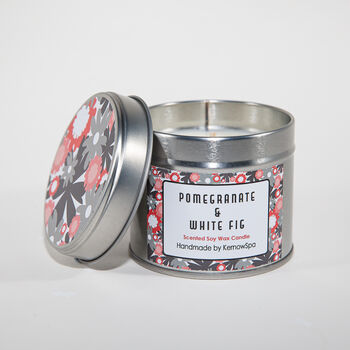 Pomegranate And White Fig Candle Tin, 2 of 3
