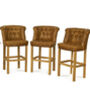 Parker Barstool Brown Cerato Leather, thumbnail 4 of 4