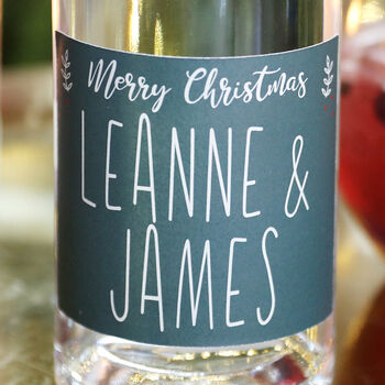 Personalised 'Merry Christmas' Gin, Vodka Or Whisky, 3 of 5