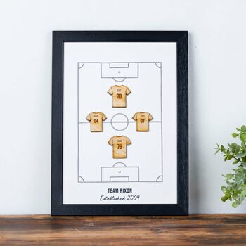Personalised Family Football Team Print, 6 of 7
