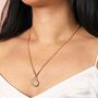 Swirl Shell Pendant Necklace In Gold, thumbnail 3 of 4