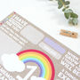 First Birthday Time Capsule Cards: Rainbow, thumbnail 3 of 4