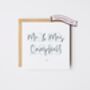 Personalised Wedding Card / Couple To Be Vanilla Card *Colour Options, thumbnail 5 of 6