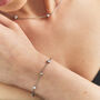 Petite Personalised Silver Cosmic Star Bracelet, thumbnail 3 of 8
