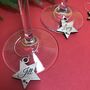 Personalised Christmas Star Wine Glass Charms, thumbnail 10 of 12