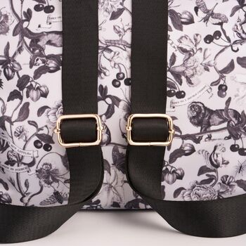 Tree Of Life Monochrome Medium Backpack, 4 of 7