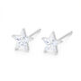 Sterling Silver Cubic Zirconia Star Stud Earrings – 5mm, thumbnail 6 of 6