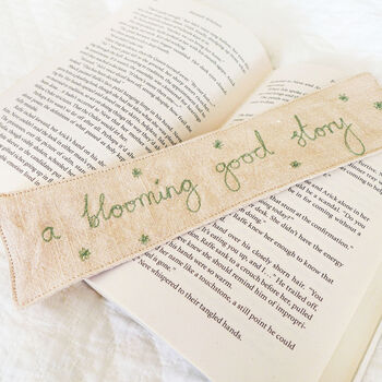 Blooming Good Embroidered Bookmark, 2 of 4