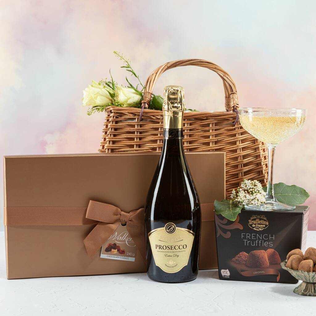 prosecco and chocolate handbag