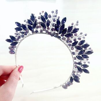 Dark Purple Bridal Crown, 5 of 5