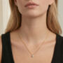 Kinmokusei 18 K Gold Plated Floral Pendant Necklace, thumbnail 2 of 6
