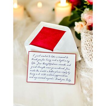 Handwritten Correspondence Cards With Lined Envelopes, 9 of 9