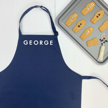 Personalised Kids Apron With Name, 6 of 10