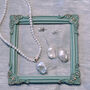 Natural Baroque Pearl Silver Necklace, thumbnail 1 of 4