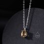 Extra Tiny Genuine Citrine Crystal Pendant Necklace, thumbnail 4 of 10