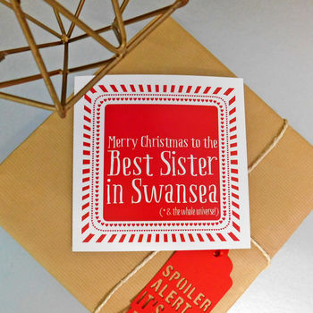 Personalised Sister Christmas Card, 2 of 3