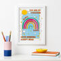 Colourful Rainbow And Sunshine Personalised Print, thumbnail 2 of 5