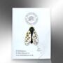 Cicada With Flowers Insect Hard Enamel Pin, thumbnail 5 of 9