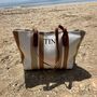 Personalised Stripe Tote Shoulder Beach Bag, thumbnail 2 of 5