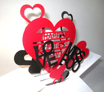 'Exploding' Box Personalised Valentine's Card, 3 of 9