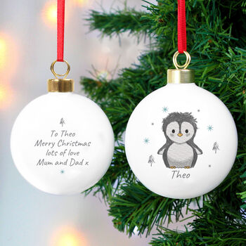 Personalised Penguin Bauble, 3 of 3