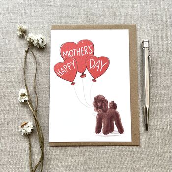 Personalised Poodle Mother's Day Card, 2 of 3