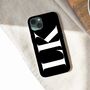 Personalised Black And White Initials Phone Case, thumbnail 7 of 7
