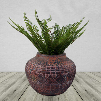 23cm X 30cm Large Aztec Vase Planter, 8 of 8