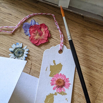 Pressed And Dried Flower Card K It Make Your Own Thank You Teacher Card, 4 of 9