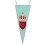 Souvenir Coronation Pennant In Embroidered Pure Wool, thumbnail 6 of 9