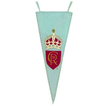 Souvenir Coronation Pennant In Embroidered Pure Wool, 6 of 9