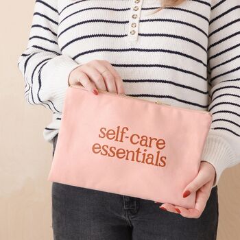 Self Care Essentials Canvas Pouch, 4 of 10
