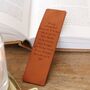Personalised Meaningful Message Leather Bookmark, thumbnail 6 of 6