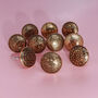 G Decor Versailles Vintage Gold Brass Door Knob, thumbnail 3 of 12