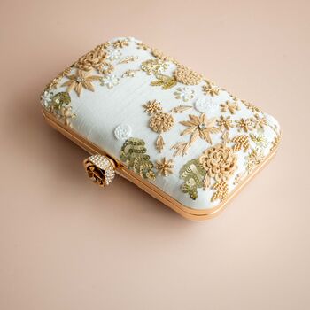 Ara Ivory Embroidered Clutch, 4 of 5