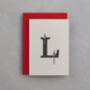 L Is For Lemur, Alphabet Card, thumbnail 1 of 3