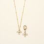 Flower Matching Owner Necklace And Pet Collar Charm Set, thumbnail 2 of 7