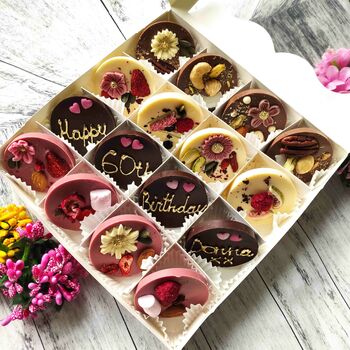 Personalised Rounds Artisan Chocolate Mendiants Box, 3 of 9