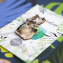 Inky Reindeer Eco Wooden Pin Brooch, thumbnail 3 of 6