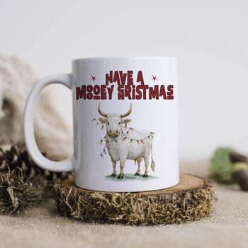 Farmer Cow Christmas Mug, 5 of 5